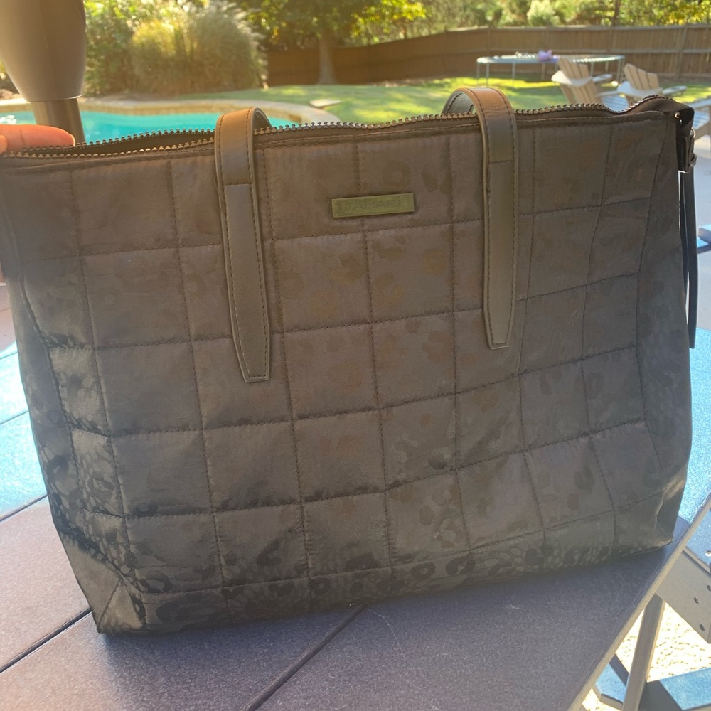 Tahari black handbag. Used one time